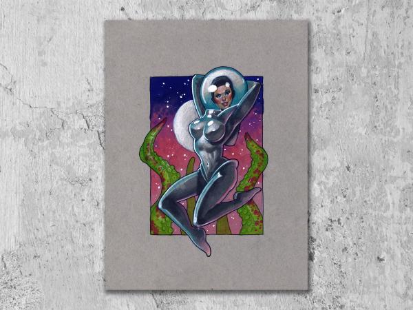 Space Gil Pin-up