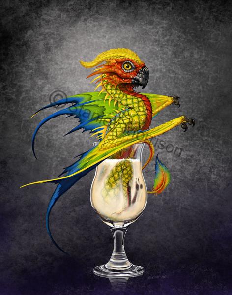 Drinks & Dragons (drink glasses) Prints picture