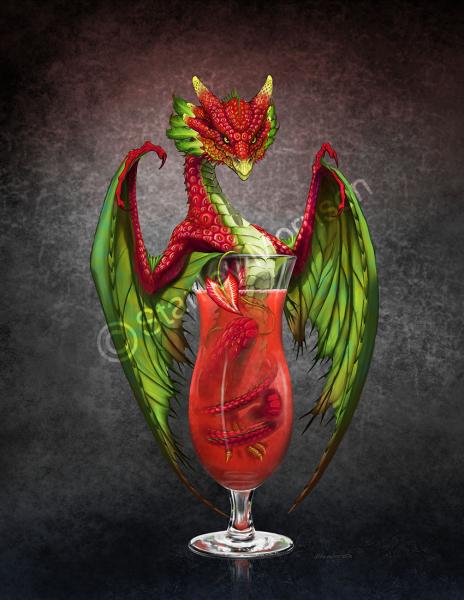 Drinks & Dragons (drink glasses) Prints picture