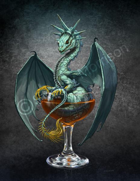 Drinks & Dragons (drink glasses) Prints picture