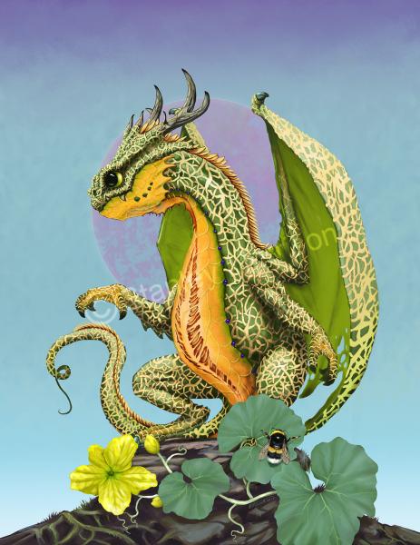 Garden Dragons (Nuts and Melons)Prints picture