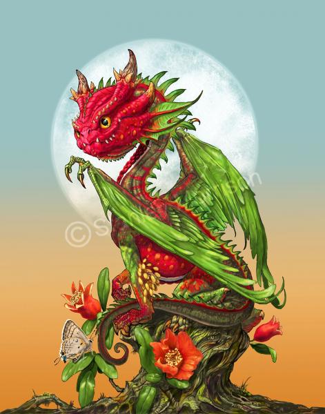 Garden Dragon (Berry Dragons)Prints picture