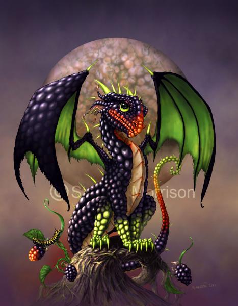 Garden Dragon (Berry Dragons)Prints picture