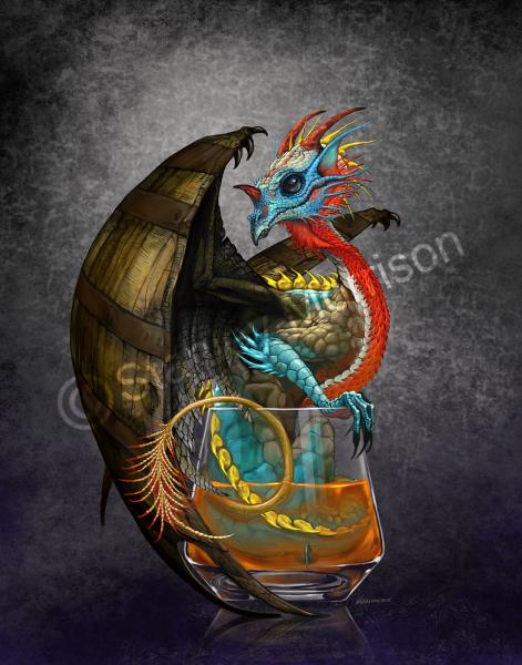 Drinks & Dragons (drink glasses) Prints picture