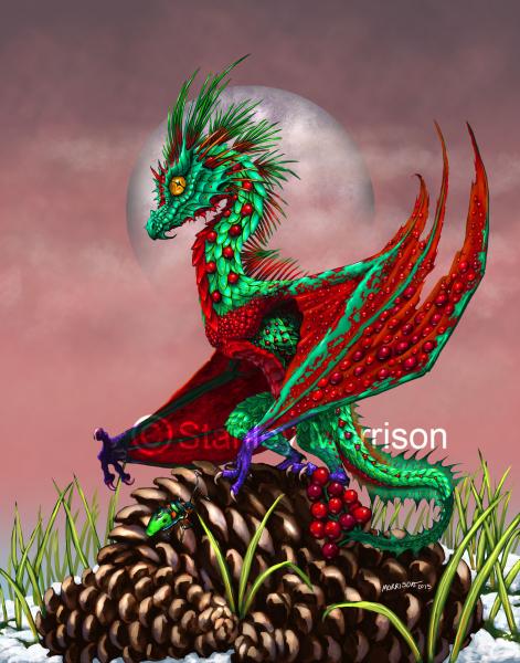 Garden Dragon (Berry Dragons)Prints picture