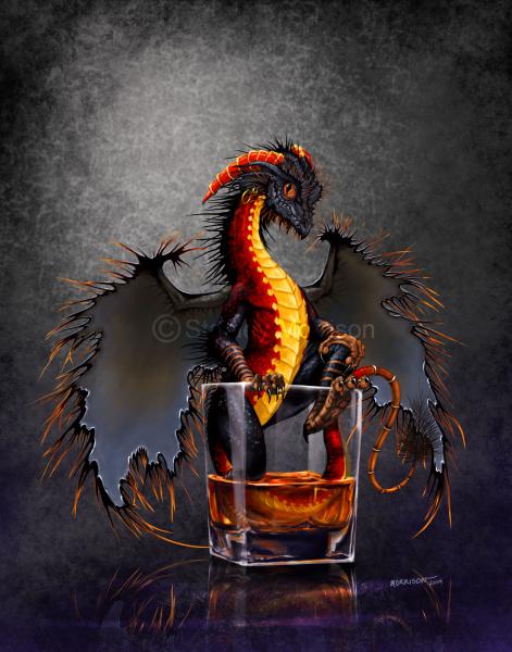 Drinks & Dragons (drink glasses) Prints picture