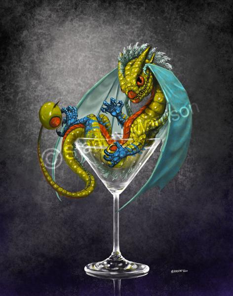 Drinks & Dragons (drink glasses) Prints picture