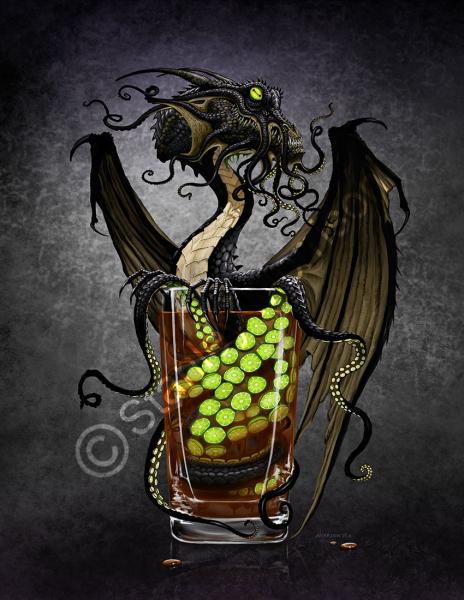 Drinks & Dragons (drink glasses) Prints picture