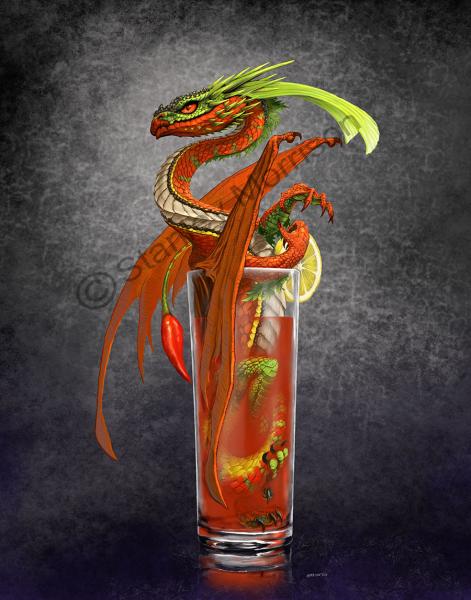Drinks & Dragons (drink glasses) Prints picture