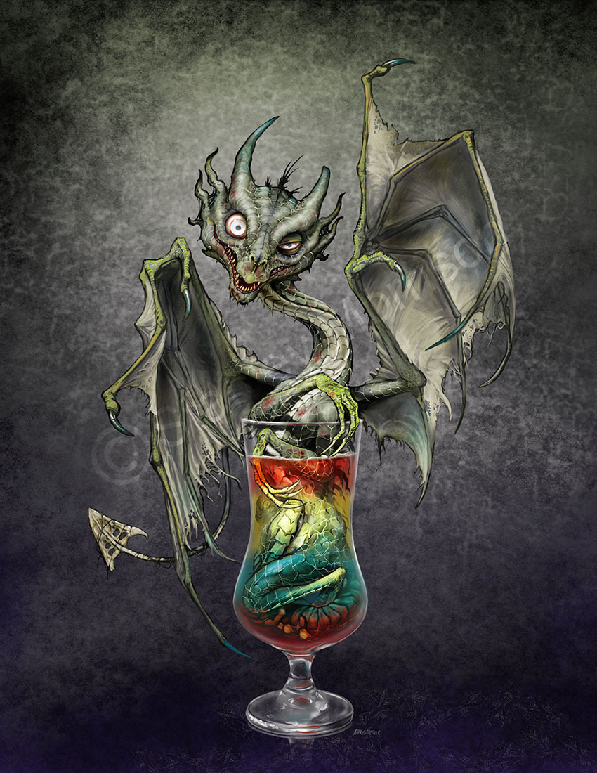 Drinks & Dragons Coaster picture