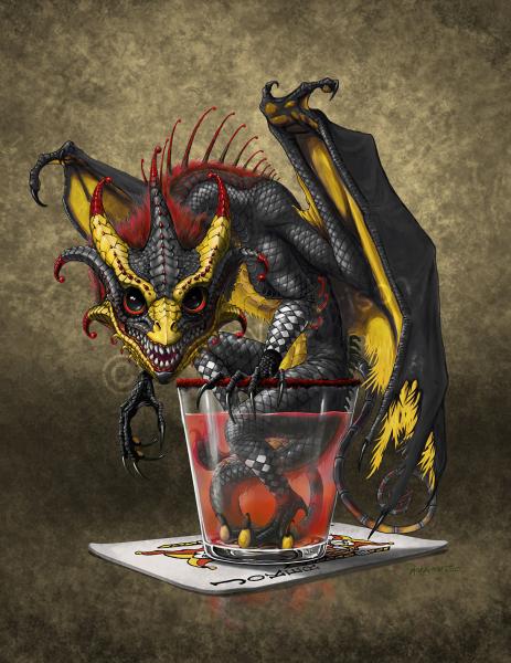 Drinks & Dragons (drink glasses) Prints picture