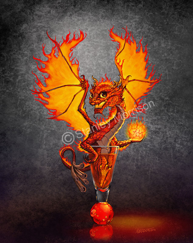 Drinks & Dragons (drink glasses) Prints picture