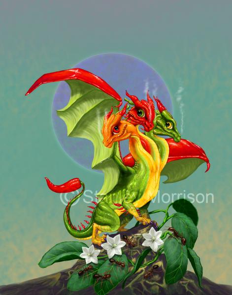 Garden Dragons (Veggies)Prints picture