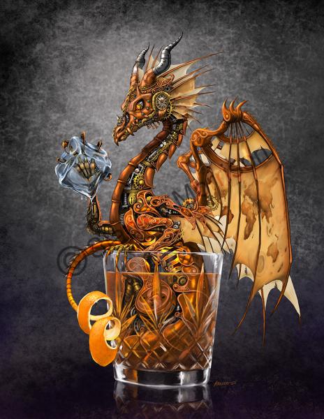 Drinks & Dragons (drink glasses) Prints picture