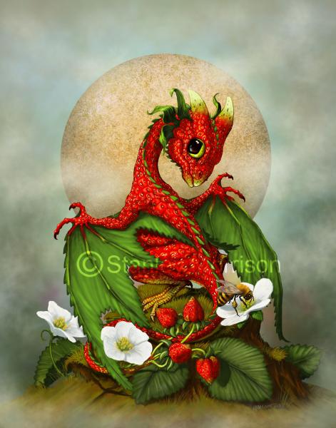 Garden Dragon (Berry Dragons)Prints picture