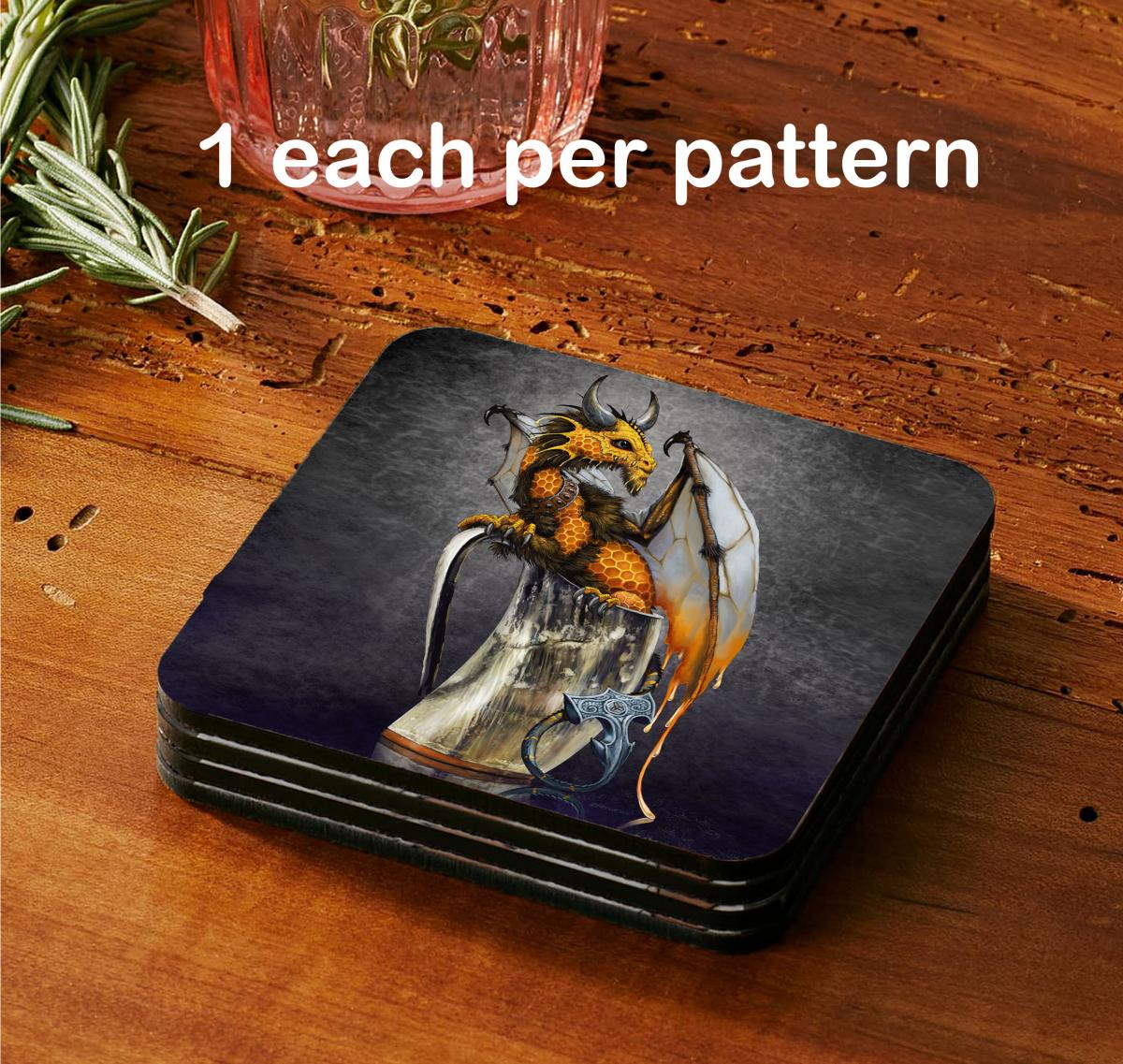 Drinks & Dragons Coaster picture