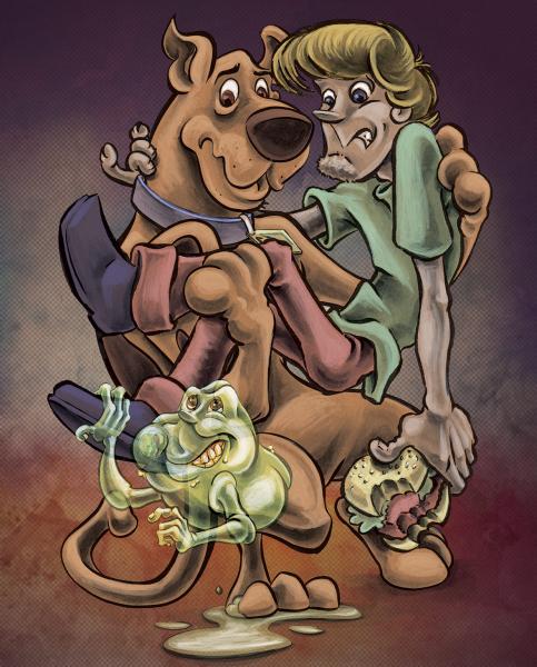 Scooby, Shaggy and Slimer picture