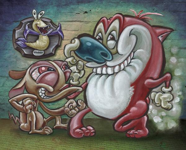 Ren, Stimpy, and Muddy