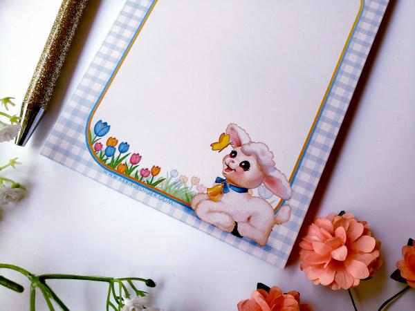 Cute Spring Lamb Notepad picture