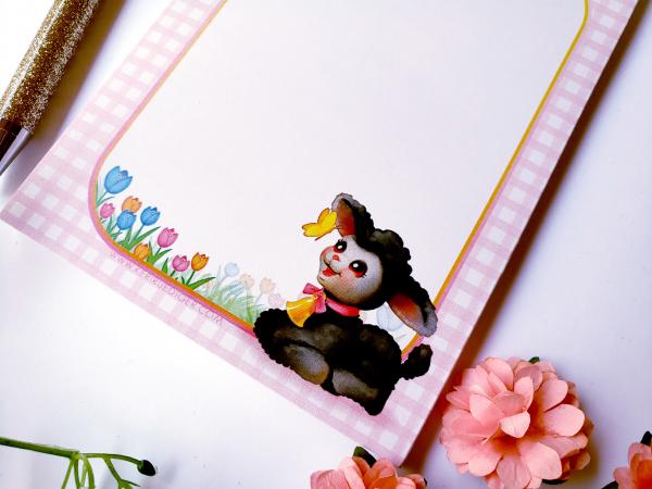 Cute Spring Lamb Notepad picture