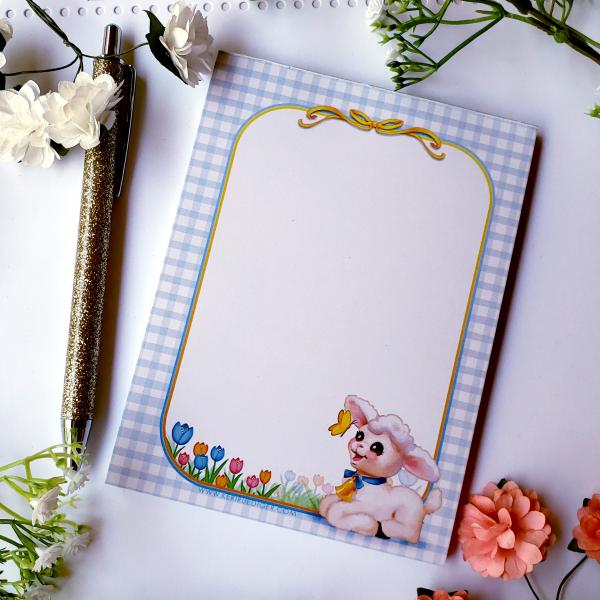 Cute Spring Lamb Notepad picture