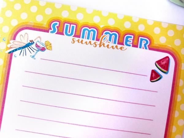 Summer Sunshine Frog Notepad picture