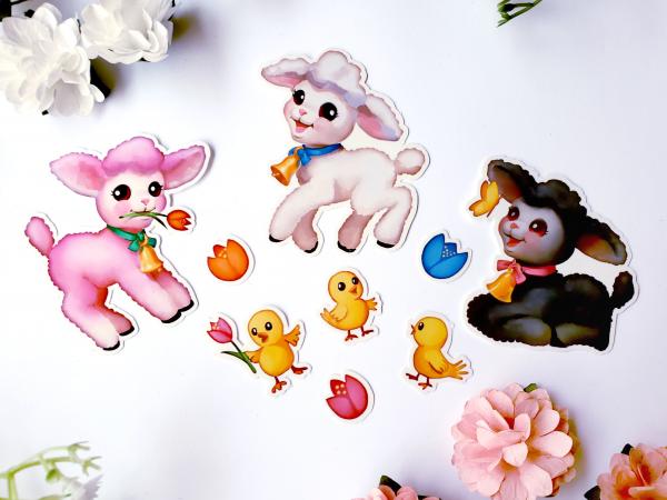 Cute Lamb Vinyl Sticker Pack