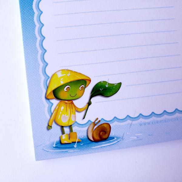 April Showers Frog Notepad picture