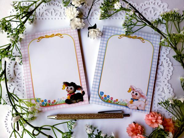 Cute Spring Lamb Notepad picture