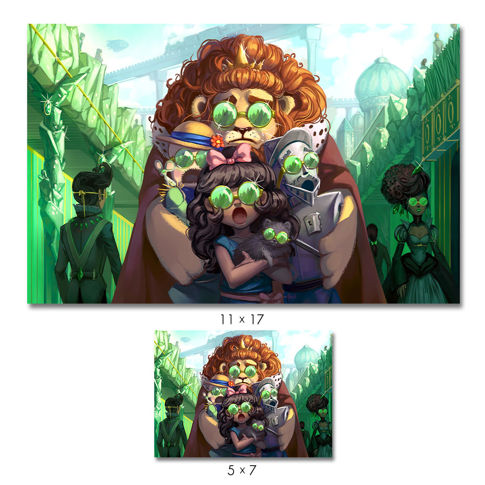 5" x 7" // 11" x 17" Emerald City Print picture
