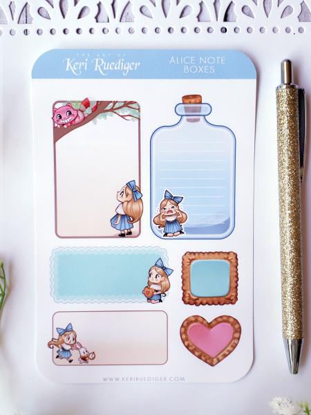 Cute Alice in Wonderland Planner Sticker Sheet picture