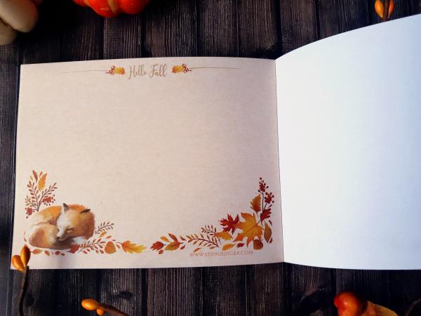 Fox Hello Fall Notepad picture