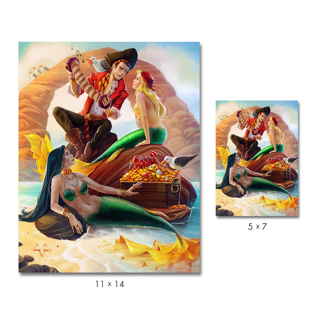 5" x 7" // 11" x 14" Unearthed Treasure Print picture