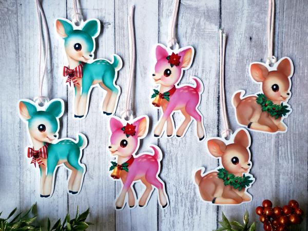 Deer Friends Gift Tag with Ribbon picture