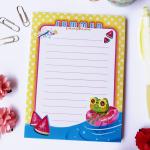 Summer Sunshine Frog Notepad