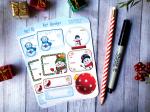 Happy Snowman Gift Tag Sticker Sheet