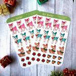 Deer Friends Christmas Planner Sticker Sheet