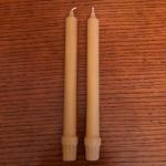 Beeswax tapers (2) -colonial 10"