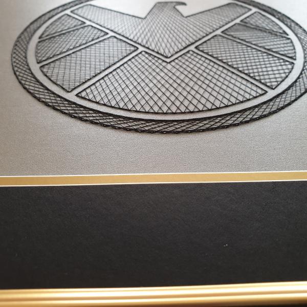 Agents of S.H.I.E.L.D.  Inspired Card Embroidery Kit (Silver Card) picture