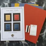 Star Trek - 4 x Badge Inspired Card Embroidery Kit (Red, Yellow & Blue Cards)