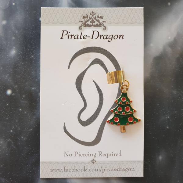 Christmas Tree Non-Pierced Ear Cuff (EC9175)