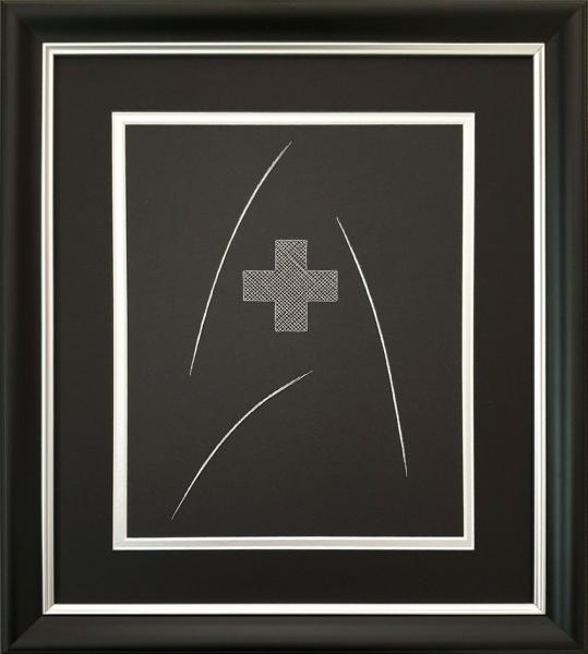 Star Trek - MEDICAL Badge Inspired Card Embroidery Kit (Blue) picture