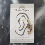 Multi-colour Gem Dolphin Non-Pierced Ear Cuff (EC9199)