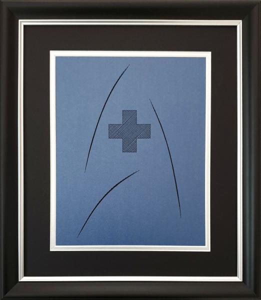 Star Trek - MEDICAL Badge Inspired Card Embroidery Kit (Blue) picture