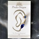 Blue Gem Non-Pierced Ear Cuff (EC9143)