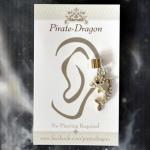 White Gem Dolphin Non-Pierced Ear Cuff (EC9200)