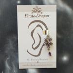 Purple Gem Butterfly Non-Pierced Ear Cuff (EC4204)