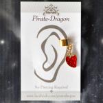 Strawberry Non-Pierced Ear Cuff (EC4077)