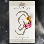 Pink Butterfly Non-Pierced Ear Cuff (EC9473)