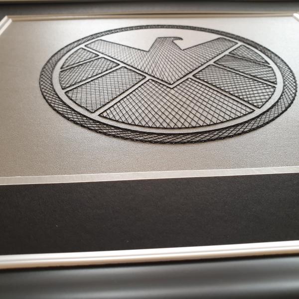 Agents of S.H.I.E.L.D.  Inspired Card Embroidery Kit (Silver Card) picture